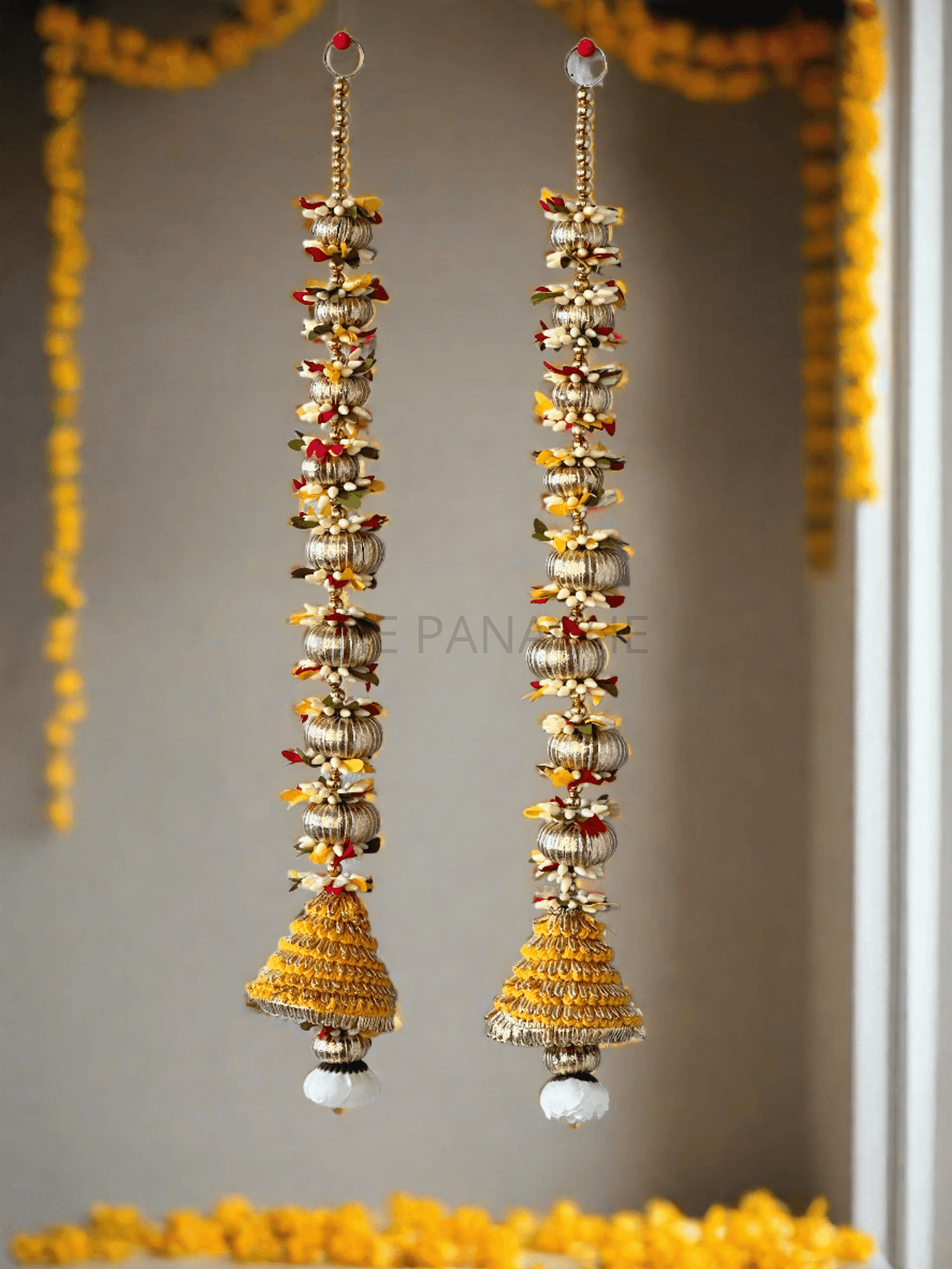Yellow Mini Bell Floral Hangings