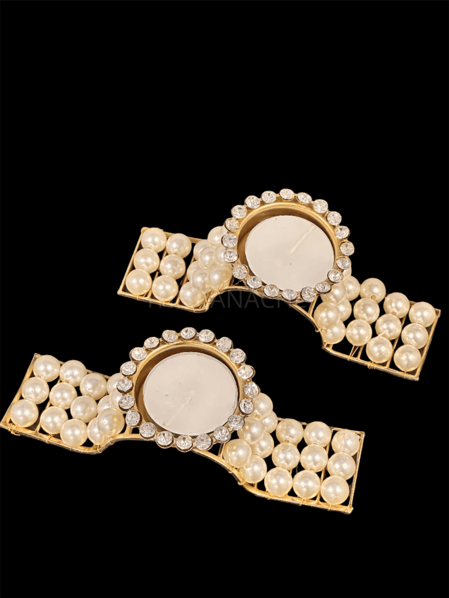 Pearl Stand Diamond Stud Candles