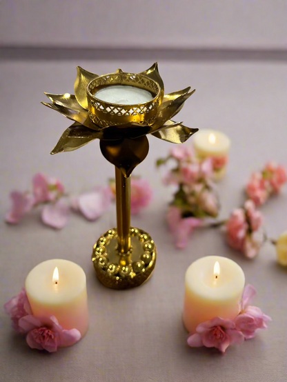 Floral shaped Stand Candles/Diya