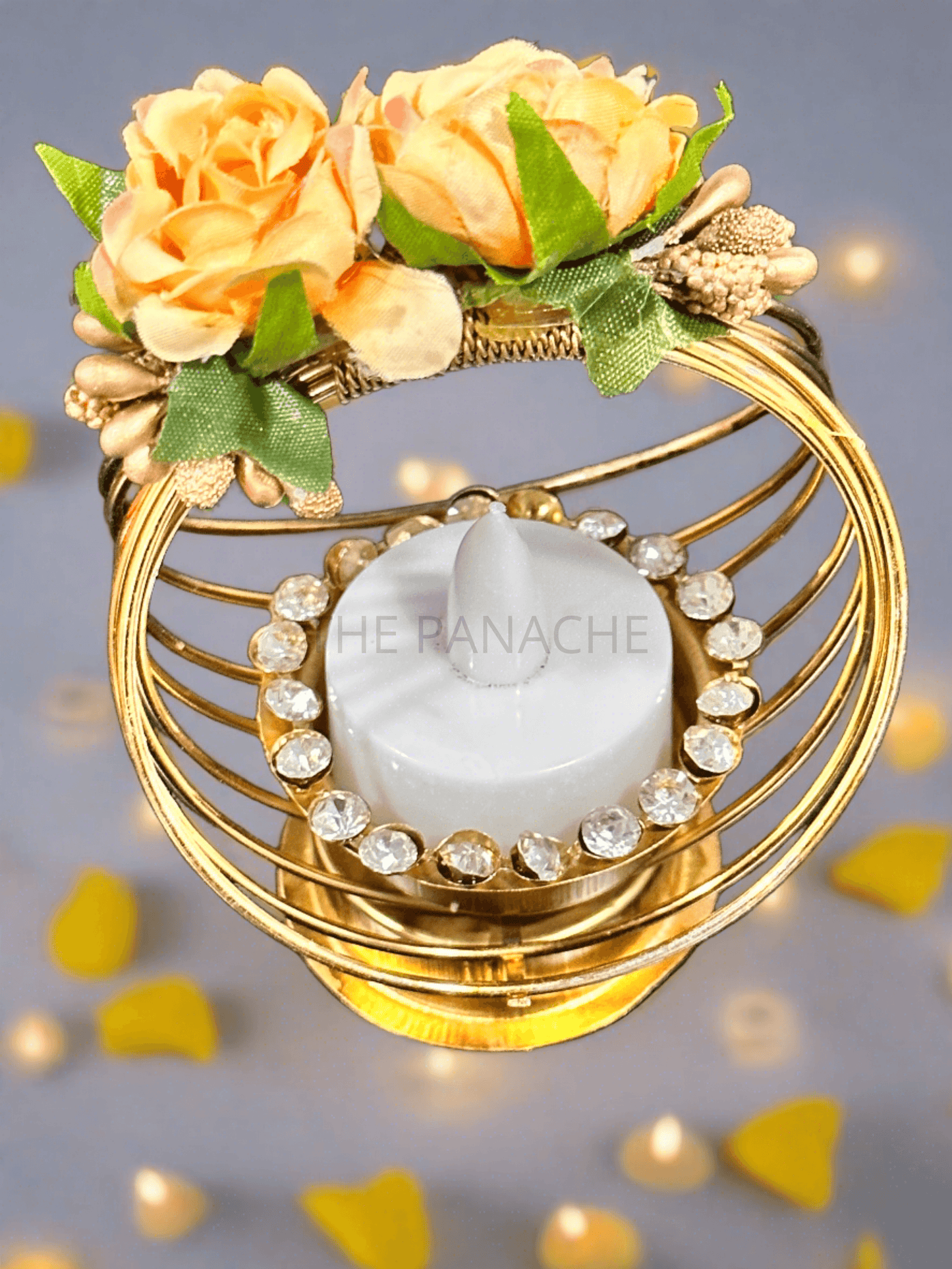 Floral Basket Candles (Diya)