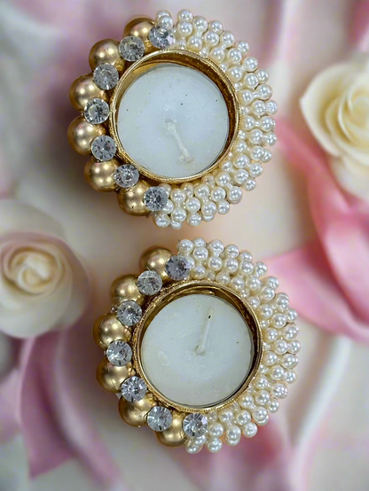 Pearl Ring Candles/Diya