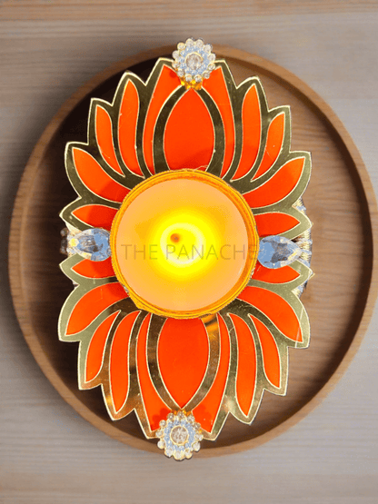 Orange Lotus Candles