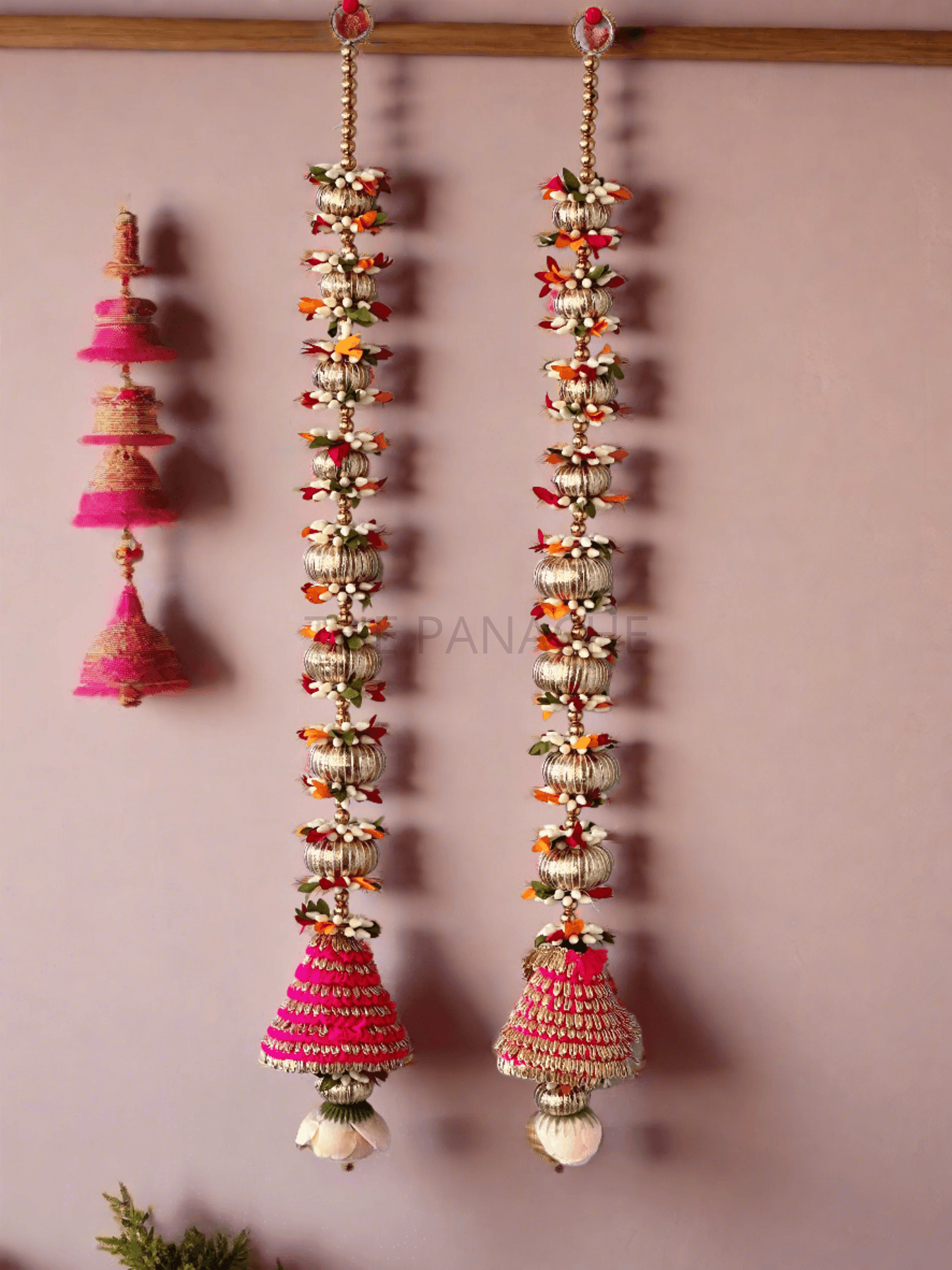 Pink Bell Floral Hangings