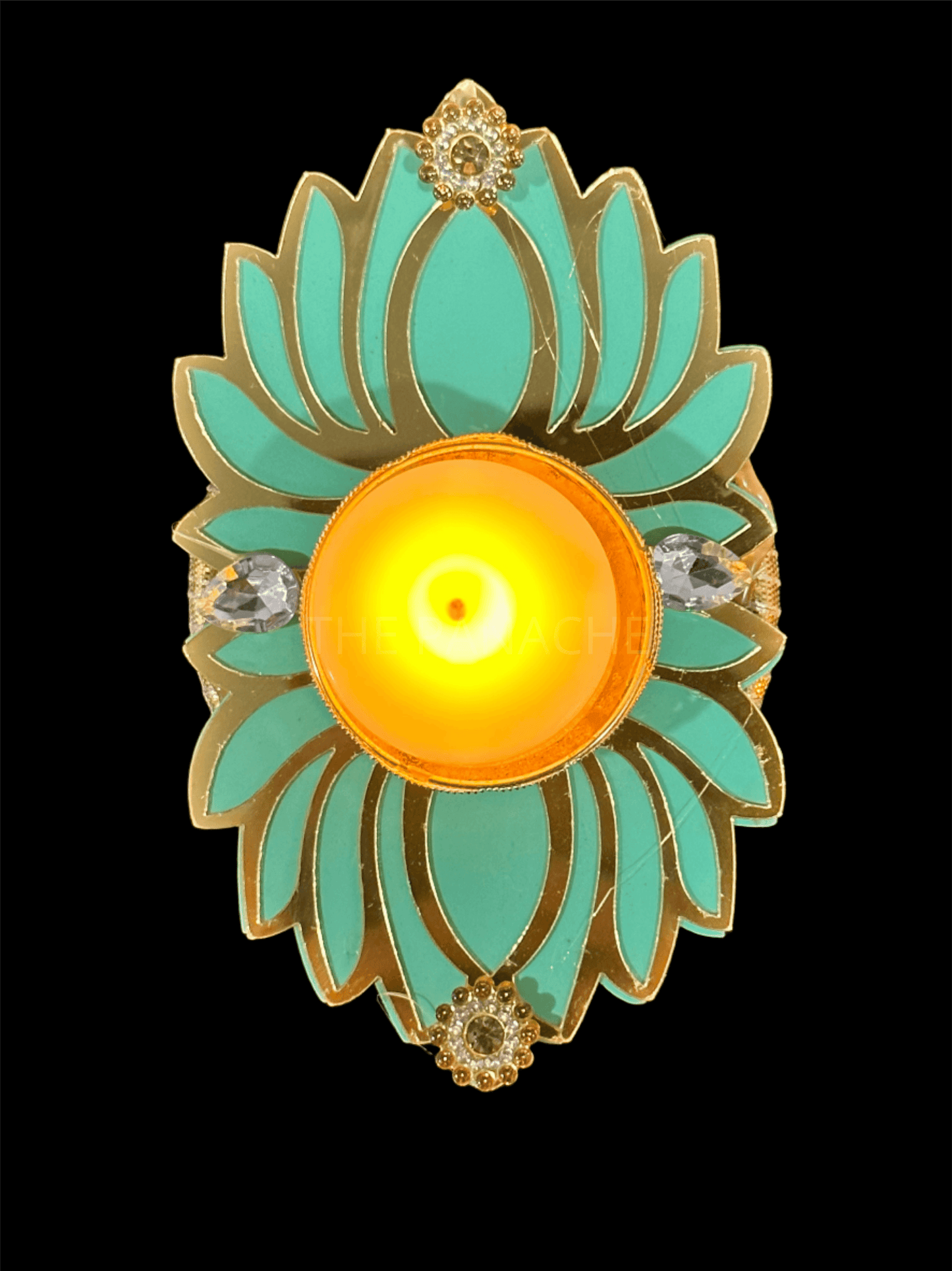 Light Green Lotus Candles
