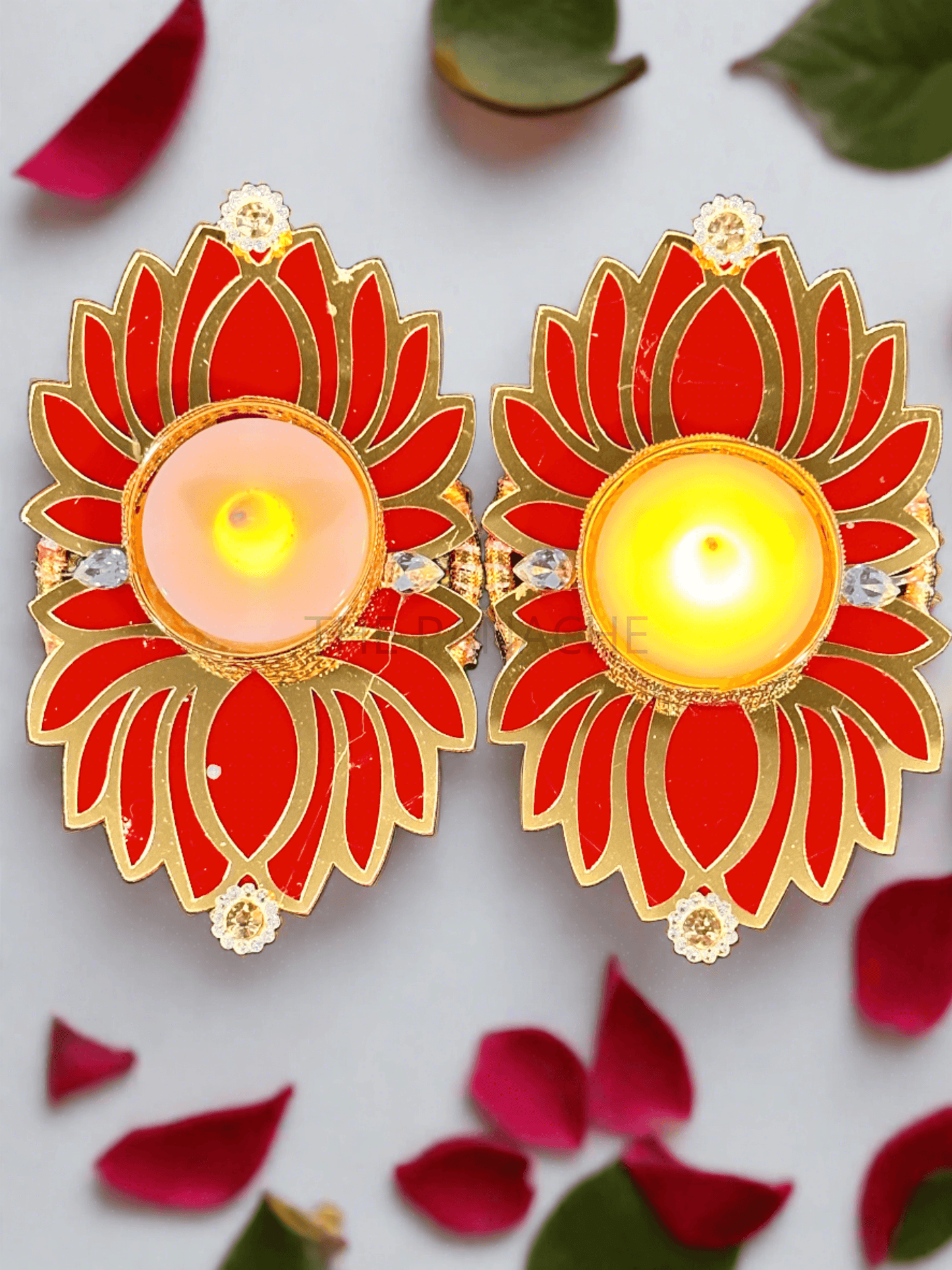 Red Lotus Candles