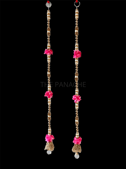 Golden Cute Bell Pink floral Hanging