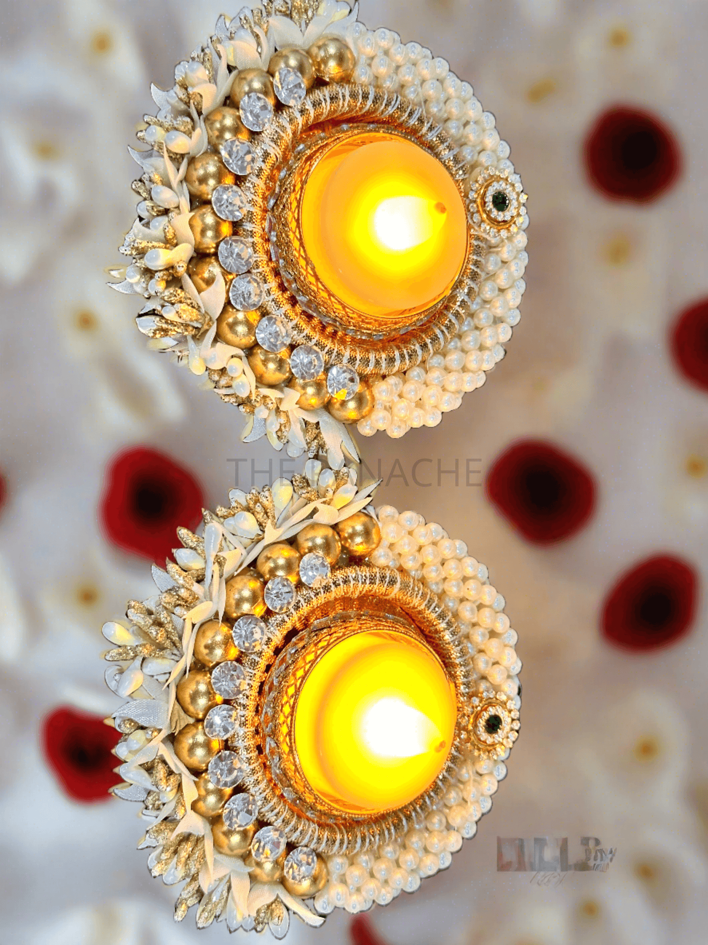 White Glow Pearl Candles