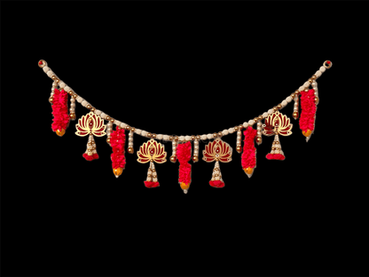 Red Lotus Pearl Toran