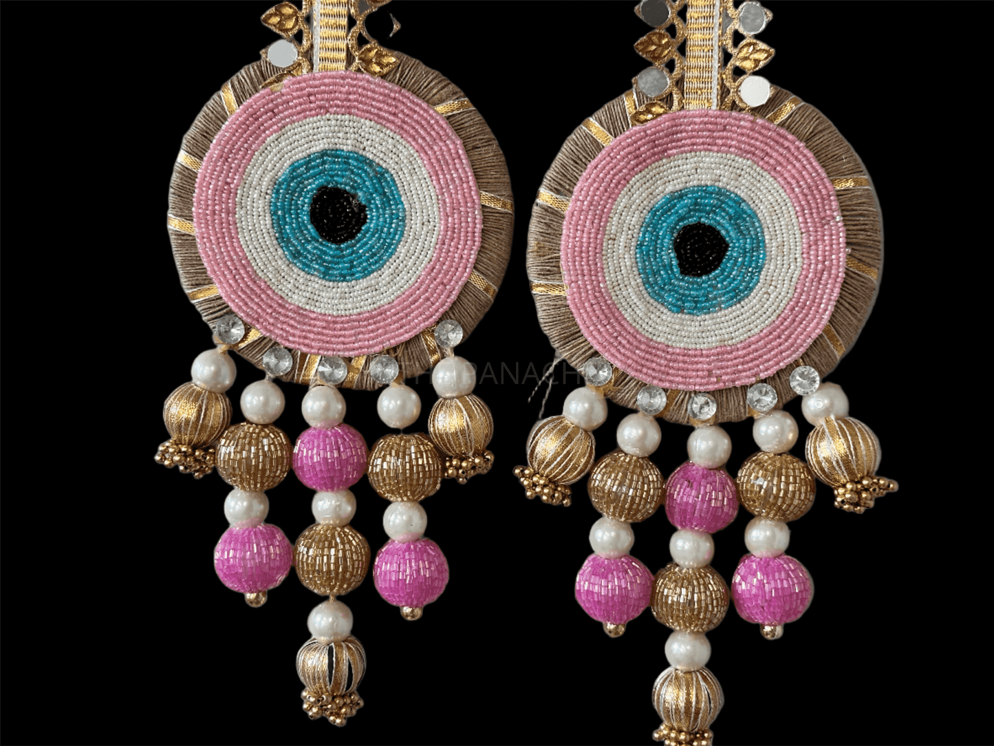 Pink Evil Eye Mirror Hanging