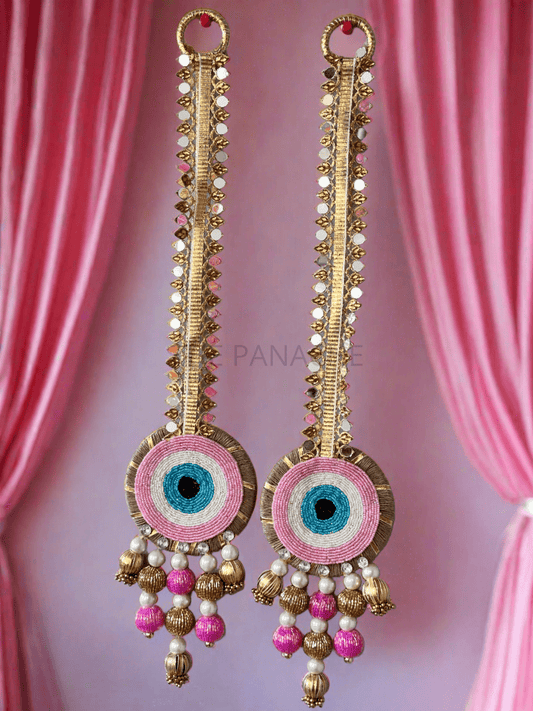 Pink Evil Eye Mirror Hanging