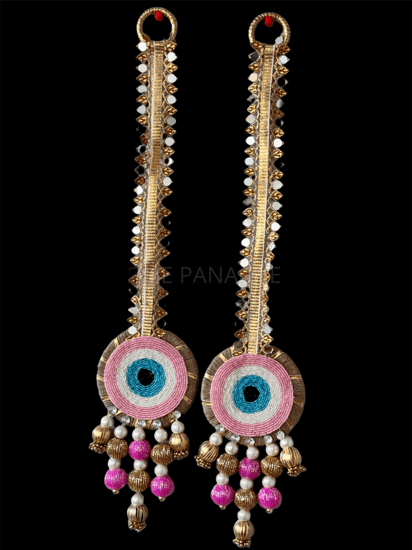 Pink Evil Eye Mirror Hanging