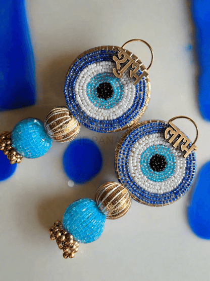 Blue Evil Eye Mini Subh Labh