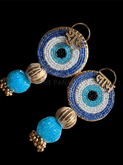 Blue Evil Eye Mini Subh Labh