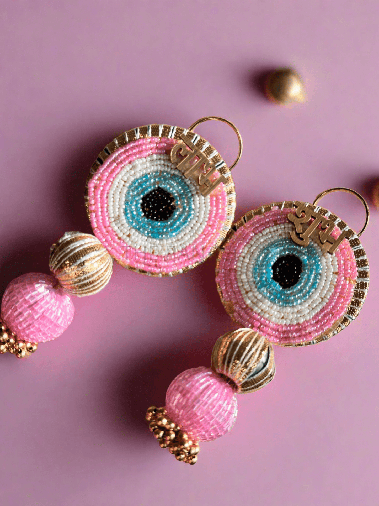 Pink(mini) Evil Eye Subh Labh