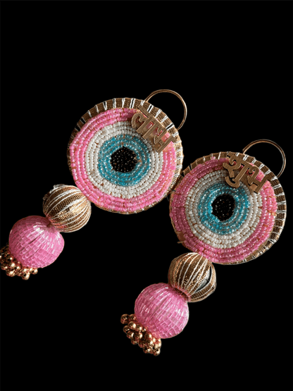 Pink(mini) Evil Eye Subh Labh