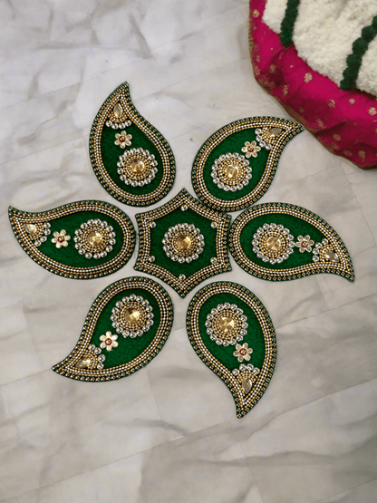 Green Ambiya Rangoli