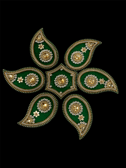 Green Ambiya Rangoli