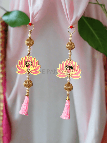 Pink Lotus(mini) SubhLabh Hanging