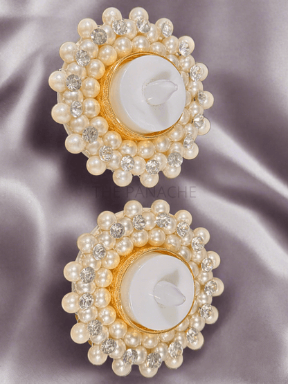 Pearl Diamond Candles(Diyas)