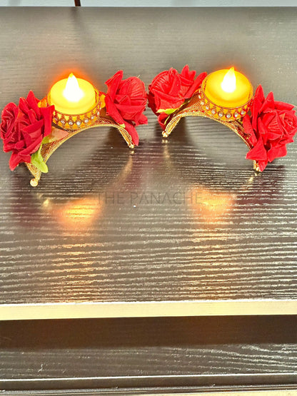 Red Rose Candles