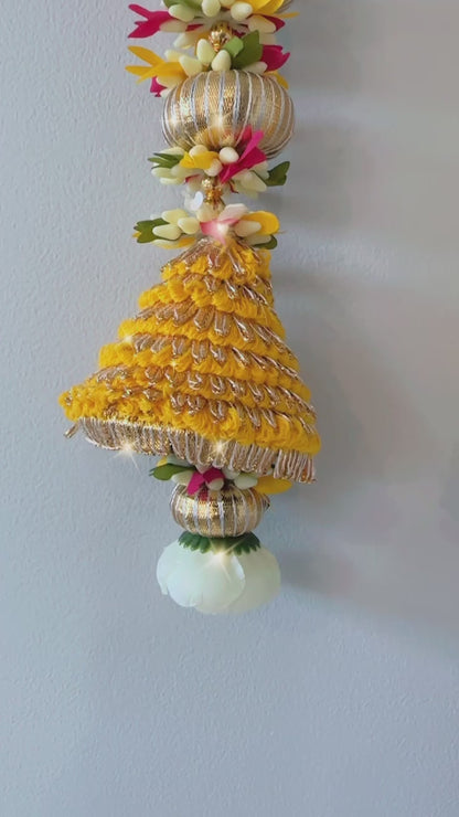 Yellow Mini Bell Floral Hangings
