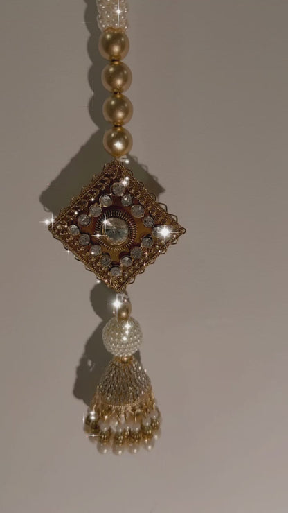 Pearl and Gold beads Hanging