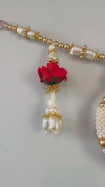 Red Rose White Pearl Toran