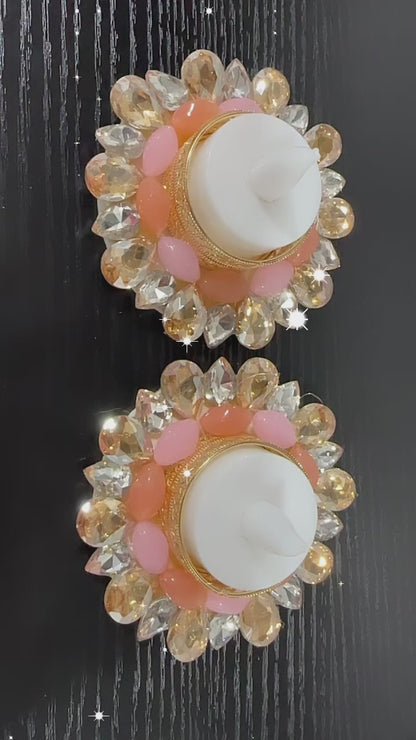 Peach stone candles(Diyas)