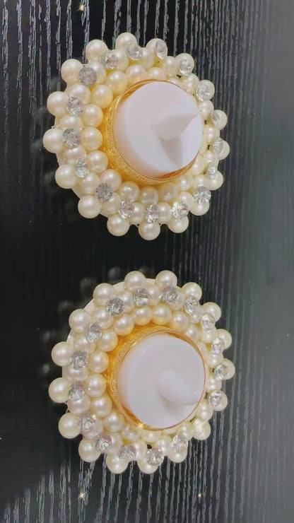 Pearl Diamond Candles(Diyas)