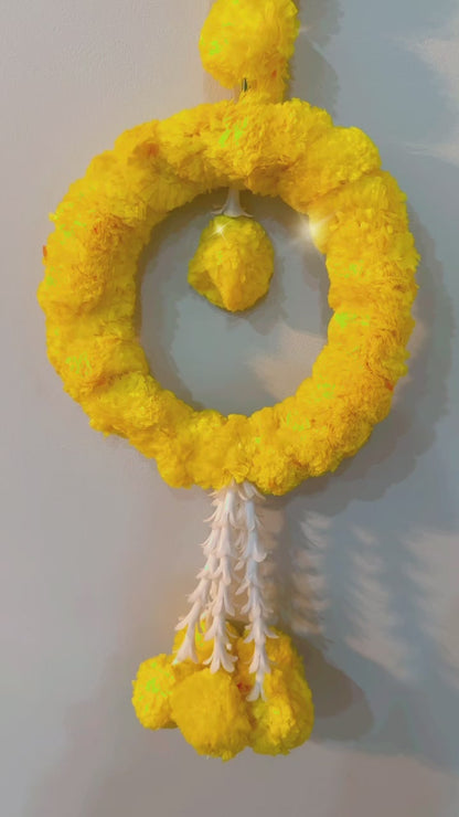 Yellow Pendulum Marigold Hangings