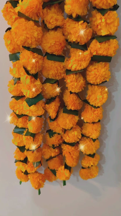 Orange Marigold Patta Fold-O(5pc)