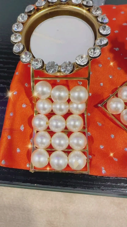 Pearl Stand Diamond Stud Candles