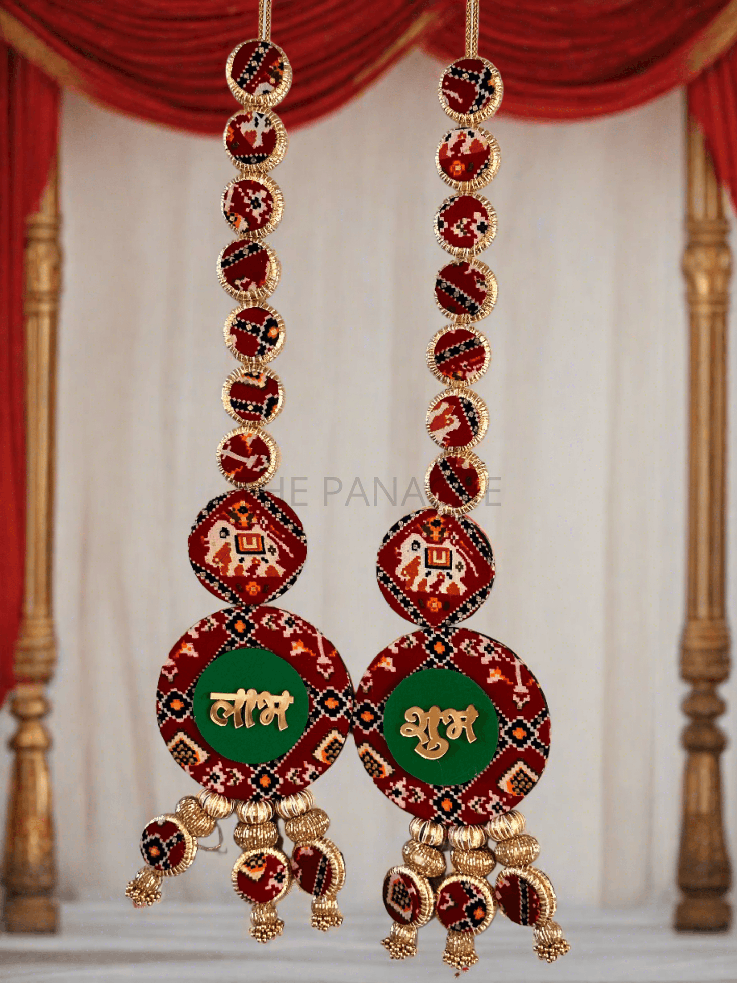 Red Dual Sided Patola ShubLabh