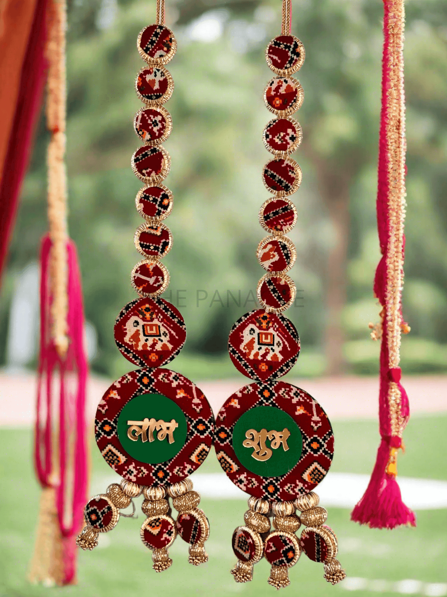 Red Dual Sided Patola ShubLabh